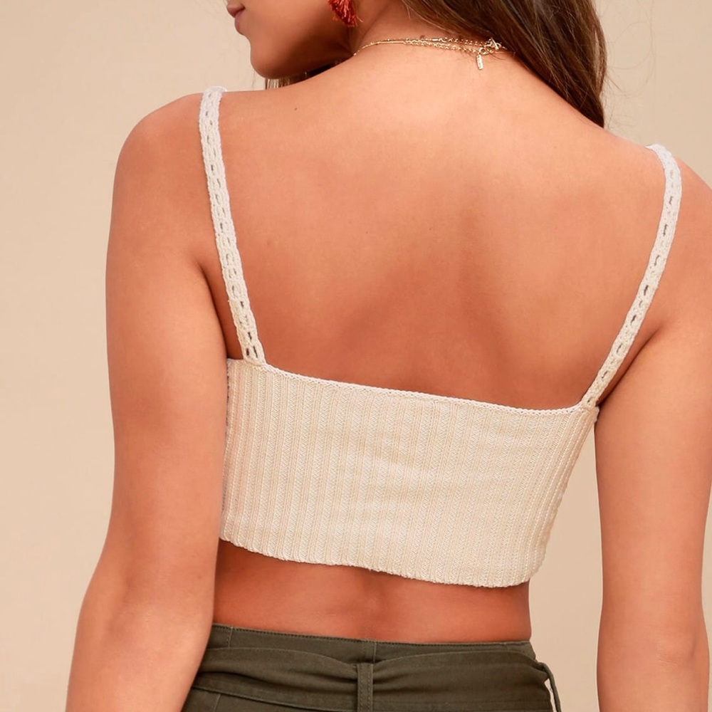 NWT Free People Crop Top! Cream Color Only! - Picture 7 of 8